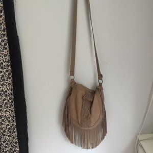 Slouchy fringe crossbody