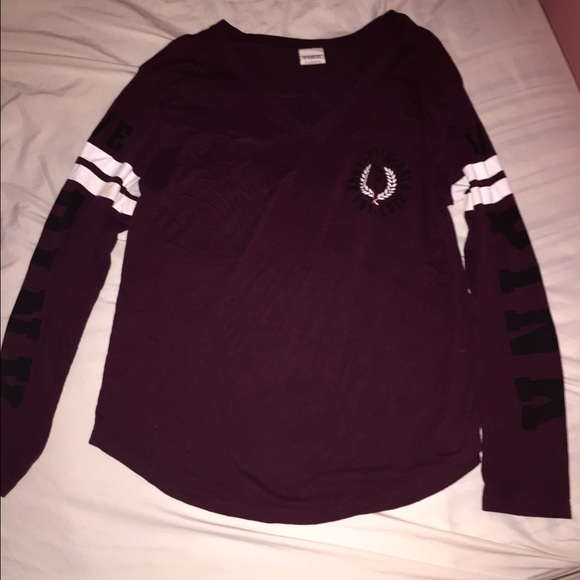 VS PINK Maroon/burgundy Long sleeve