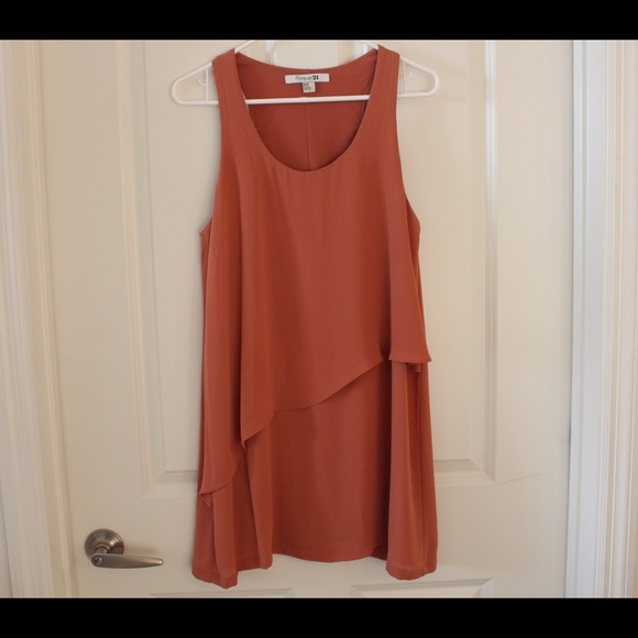 Forever 21 Dresses & Skirts - Women's orange peach party dress size medium
