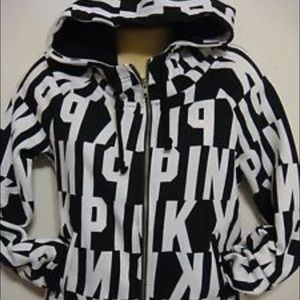 Victoria Secret PINK black & white jacket