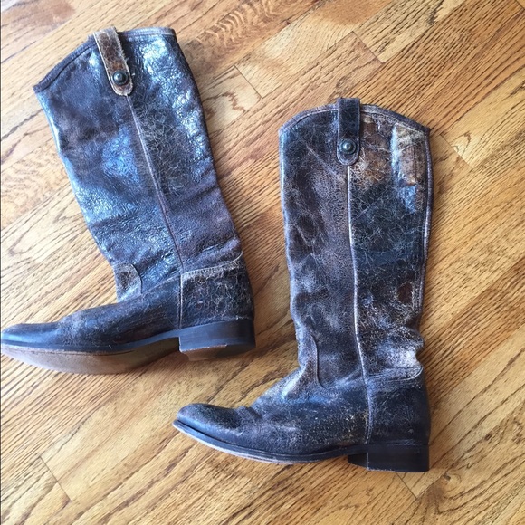 Vintage FRYE leather boots, size 8