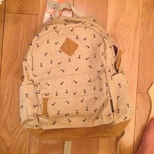 Leaper canvas zip backpack