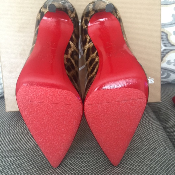 So Kate Christian Louboutin Patent Leopard SOLD - Picture 4 of 4