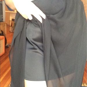 Xhiliration high-low black skirt, size M.