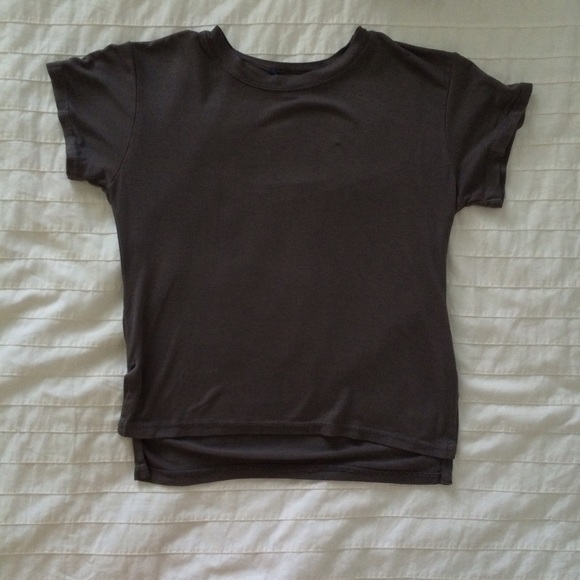 American Eagle Grey Crop Top