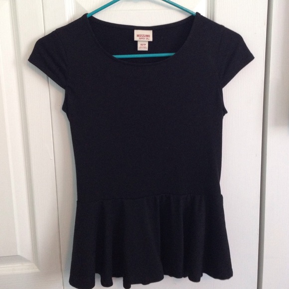 Black peplum