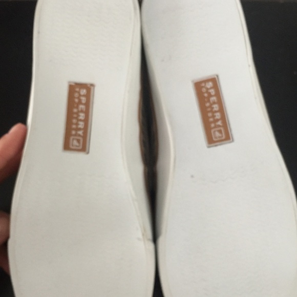 Sperry Topsider Zebra Sequin Boat Shoes - Picture 3 of 4