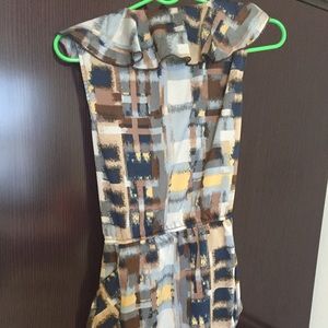 Patterned dress cute!