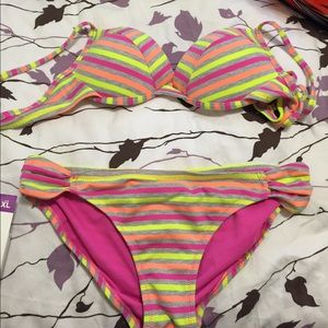Colorful swim bikini.