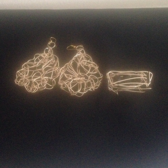 Art Deco Design Earring and Ring Bundle - Picture 2 of 4