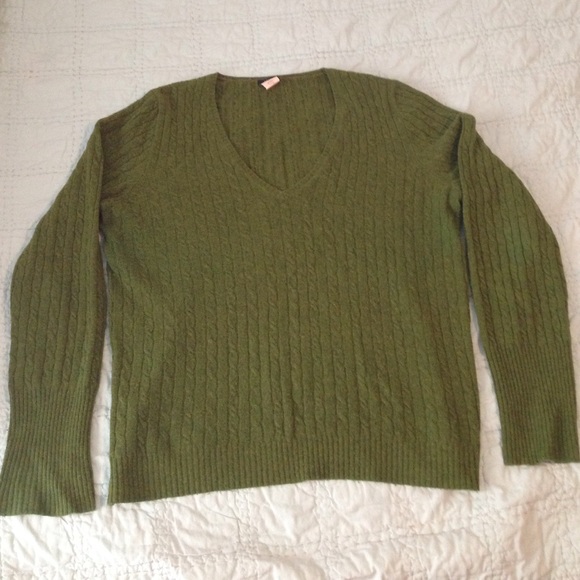 JCrew wool blend cable knit sweater.