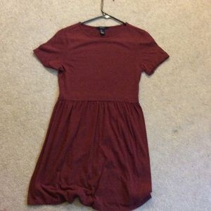 Red jersey dress