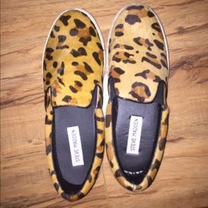 Steve Madden Leopard Slip Ons