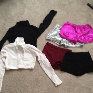 NEVER WORN cheerleading spandex and under garment