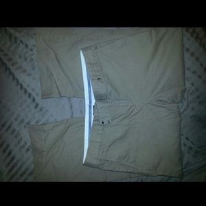 Express Editor dark khaki Capris