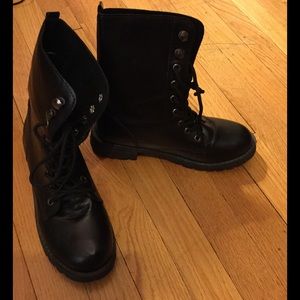 Black Combat boots