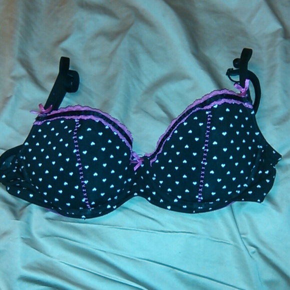 Black and pink bra