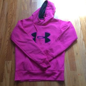 Pink under armor sweatshirt