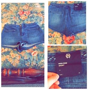 High Rise Shortie Shorts