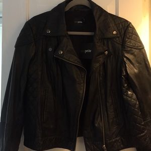 Black Quilted Moto jacket