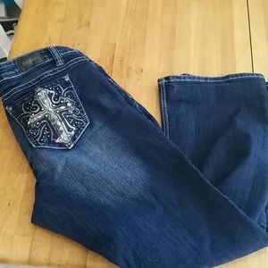 ZCO Jeans studded camo cross