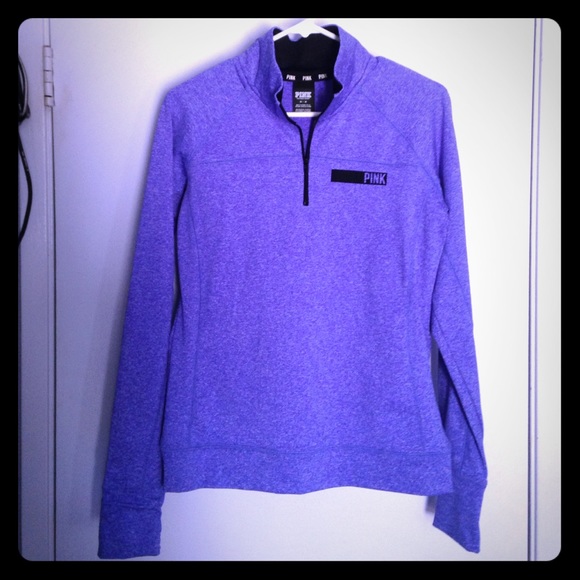 PINK Purple half-zip ultimate sweater
