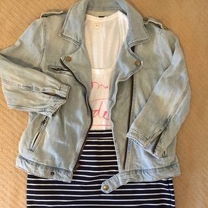 GAP Denim Motorcycle Jacket