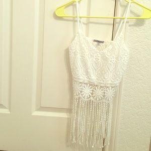Fringe crop top