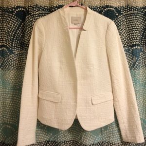 White Tweed LOFT Blazer