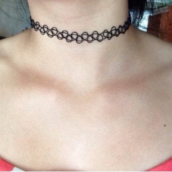 90's black tattoo choker - Picture 1 of 3