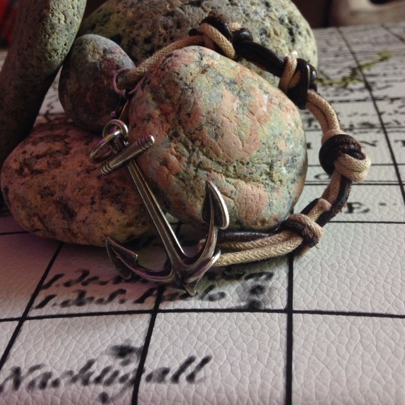 Anchor rope bracelet