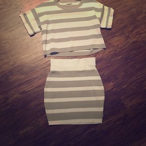 Sabo skirt striped two piece