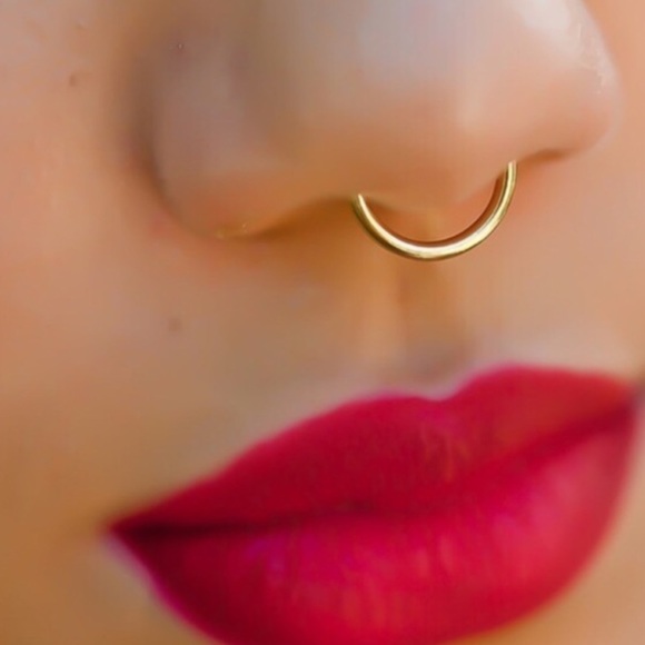Reserved @liavalentina Gold Faux Nose Septum