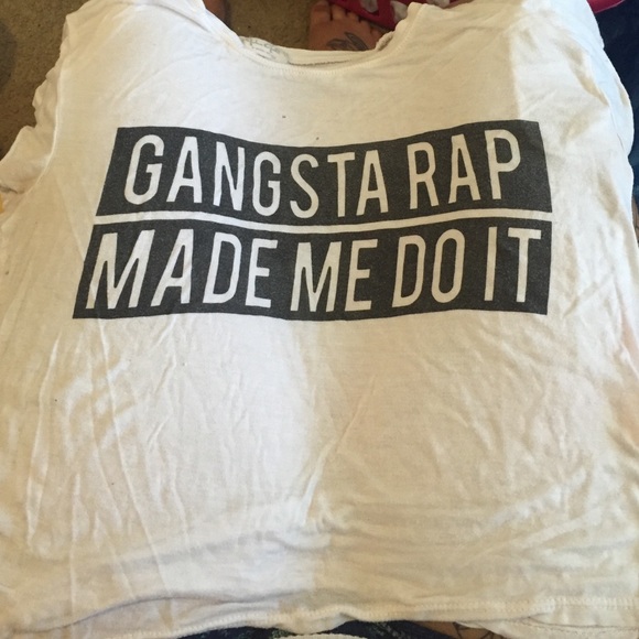 Gangsta rap made me do it crop top - Picture 1 of 3