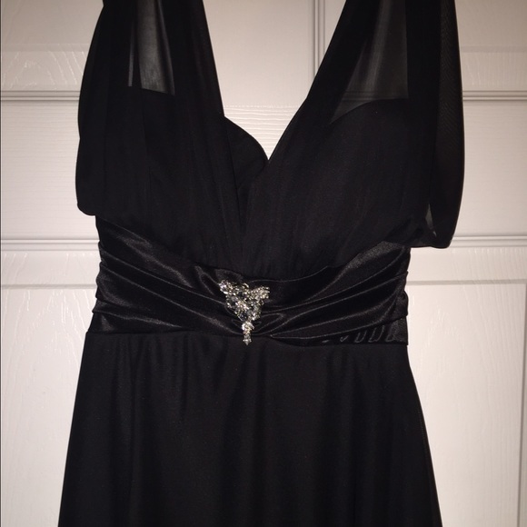 Black formal-style dress