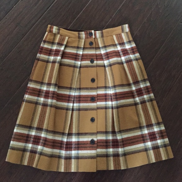 Plaid J Crew Skirt