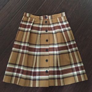 Plaid J Crew Skirt