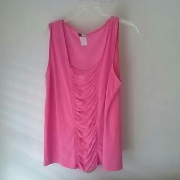 Pink sleeveless top