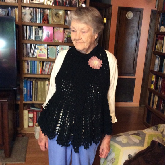 NEW HANDMADE BLACK SWEATER VEST