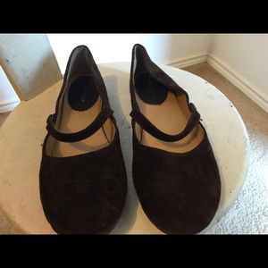 Suede Brown Flats.