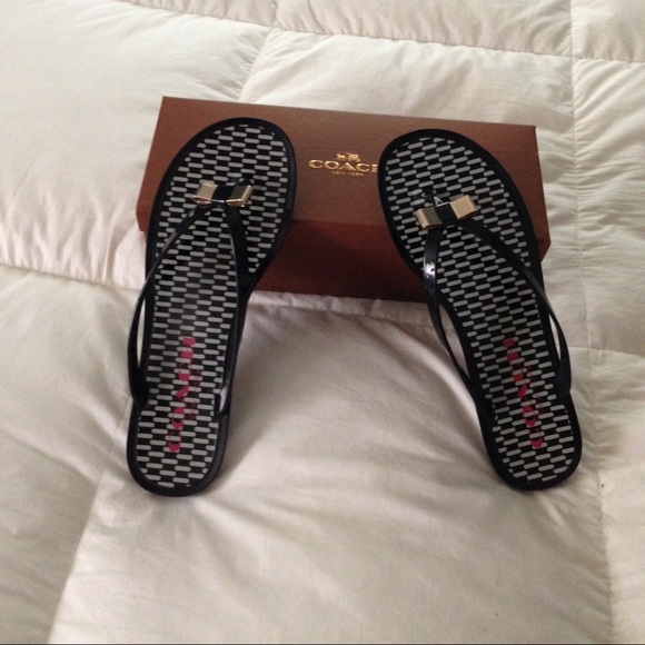 Coach Black Sandals