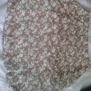 Floral wrap around rayon skirt