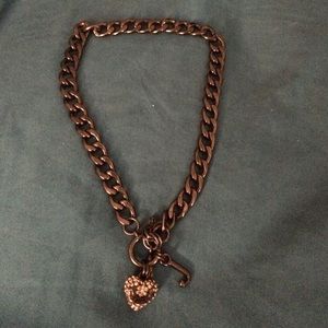 Black juicy couture necklace