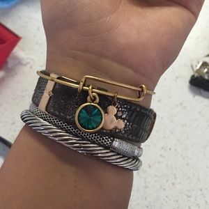 ALEX AND ANI Disney emerald bracelet