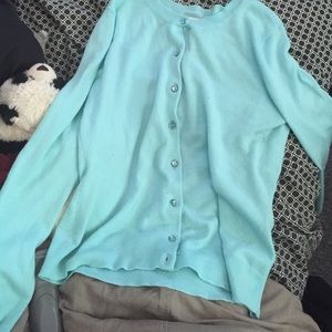 Baby blue New York and company button up