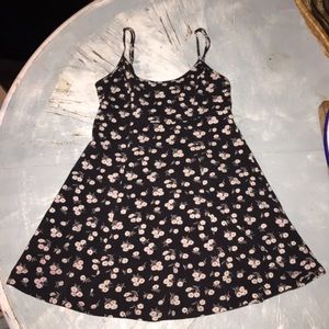 short black floral dress