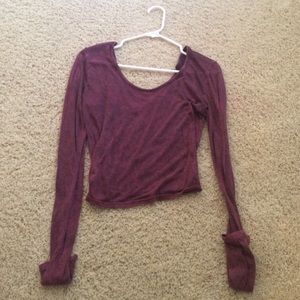 Maroon fall long sleeve shirt!