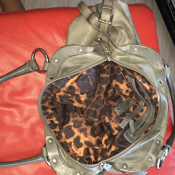 B. MAKOWSKY GREY LEATHER BAG preloved - Picture 2 of 4