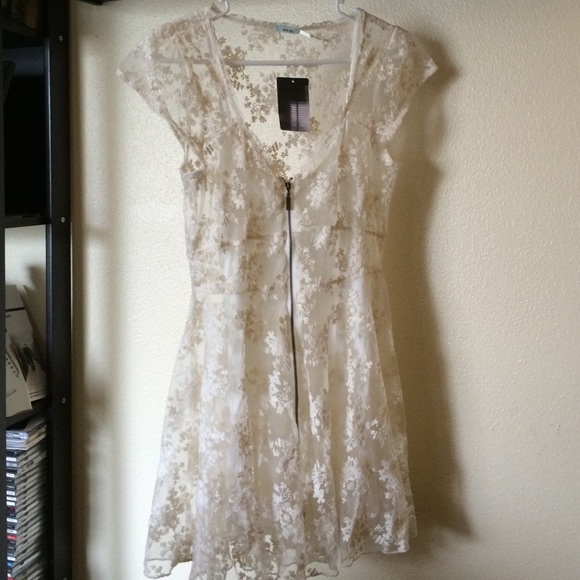 Urban Outfitters Kimchi Blue White Lace Dress