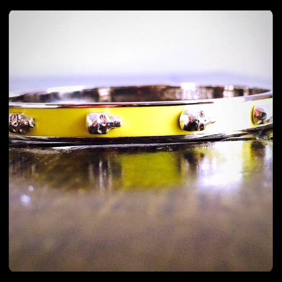 Alexander McQueen Enamel Skull Bracelet